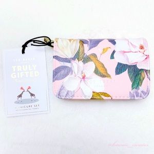 NWT Ted Baker Popipe Opal Pink Floral Manicure Set